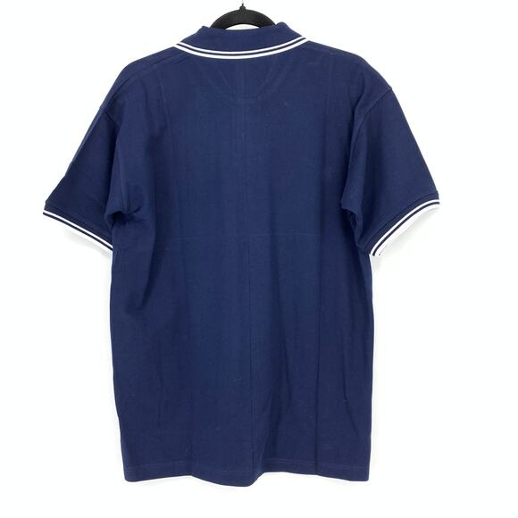 Stomper 98 Band Polo Shirt Mens Size Large Navy Blue Logo Short Sleeve NEW - Picture 2 of 6